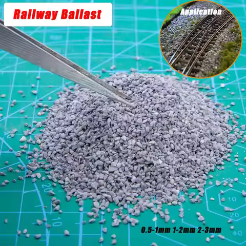 50G Miniature Railway Ballast 0.5mm-3mm Railroad Track Stone Toys for Scale HO N OO Diy Model Making