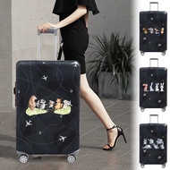 pelindung koper Thick Elastic Luggage Protective Cover Cartoon Series Suit 18-32 inch Suitcase Cover