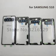 Transparent Perspec SAMSUNG Galaxy S7 edge S8 S9 Note8 Note9 Note10 S10E S10+ PLUS 5G S20 S20 Ultra Back Gorilla Protective Glass Battery Cover Rear Door Housing