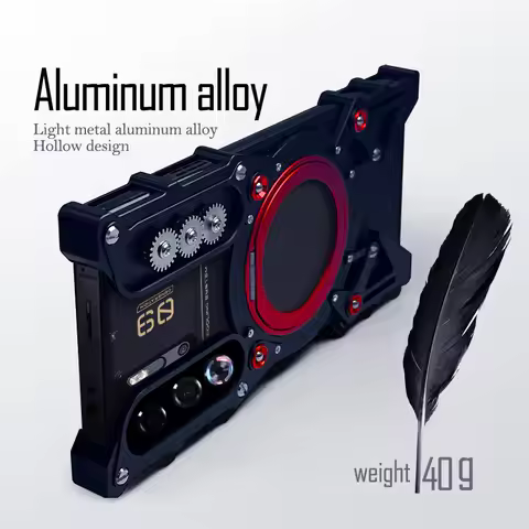 Aluminum Frameless Case For Nubia Redmagic 10 Pro Red Magic 8 8s 9 9s Pro Rotating Bracket Shell Met