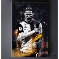 CANVAS PAINTING OF FOOTBALL PLAYER wall hanging printed on demand - Cristiano Ronaldo CR7 9