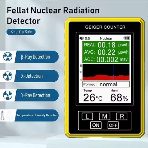 NEW 2-in-1 EMF Geiger Counter Accurate Tester BR-9C-XR-3 Pro Handheld Digital Display Electromagneti