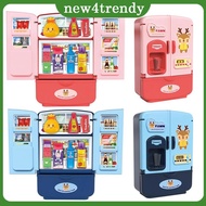 1/2 Simulation Smart Refrigerator Toys Home Appliances Cartoon Pattern Fridge Kitchen Toy Party Supplies Gift Craft Boys Girls