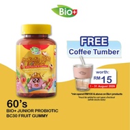 BIO+ JUNIOR PROBIOTIC BC30 FRUIT GUMMY WITH PREBIOTIC & VIT C 60'S HTM Pharmacy