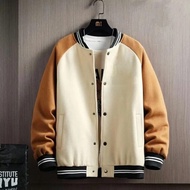 Unisex Varsity Baseball Jacket KIDS (1th-18th) Plain (Can Be CUSTOM Initials) Jacket Button Fleece U