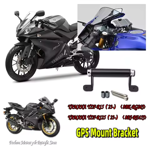 For YAMAHA YZF R15 R125 2023 2024 GPS Mount Bracket Motorcycle Modifications Accessories YZF R15 YZF