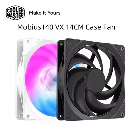 CoolerMaster Mobius140 VX 14CM Computer Case Fan LDB Bearing 140mm 4PIN PWM Silent Desktop Computer 