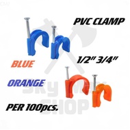 SKY SHeavy duty pvc clamp 1/2inch orange andBlue/pipe clamp COD