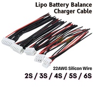 Balance Extension Cable 2S 3S 4S 5S 6S JST-XH 22AWG 100mm Blance Charger Cable Extension Compatible 