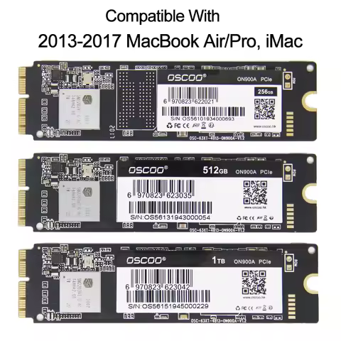 256GB 512GB 2TB SSD For 2013 2015 2017 Macbook Air A1465 A1466 Macbook Pro A1502 A1398 1TB iMac A141