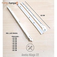 Assorted - 40 Cm Single Track Drawer Rail, 400Mm Push Door Drawer Rail An22