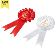 EASTOF Rosette Ribbon, Recognition Ribbons Blue,Red,White Ribbon Award Set, Award Ribbons  Ribbon 1s
