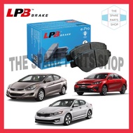 HYUNDAI ELANTRA 2012~ KIA OPTIMA K5 2011~ KIA RIO 2012~ KIA CERATO K3 REAR LPB DISC BRAKE PAD (A21260)