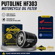 PUTOLINE HF303 Motorcycle Oil Filter｜For Kawasaki Ninja 250 Z900 Versys Honda CB500 Yamaha R1