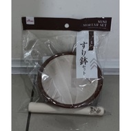 DAISO Suribachi Surikogi Japan mortar, Sesame mortar and pestle Japanese Ceramic BoneDaiso
