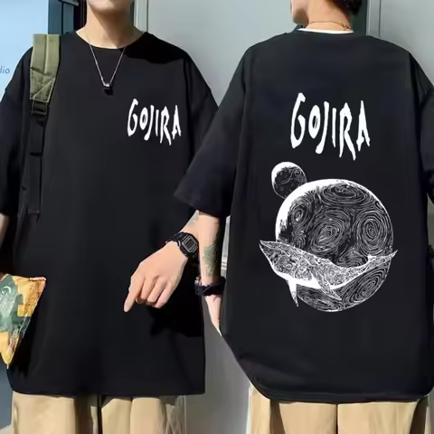Men Women Classic Vintage Oversized T-shirt Limited Rock Metal Band Gojira From Mars To Sirius Music