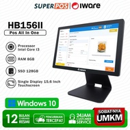 Pos All In One Mesin Kasir Touchscreen Single Display 15" Intel Core I3 Iware HB156II