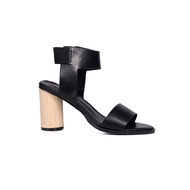 Raeni Open Toes Heels - Black