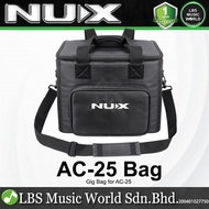 NUX AC-25 Stageman 25 Watt Portable Battery Powered Acoustic Guitar Speaker Amplifier with Bluetooth