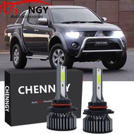 6000K white LED Front Headlamp HeadLight Light Bulbs 12V-24V set of 2 For Mitsubishi Triton (Mk1) 4t