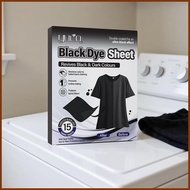 Black Dye for Clothes 15 Pieces Clothing Booster Black Dye Laundry Sheets for Washing Clothes Fabric