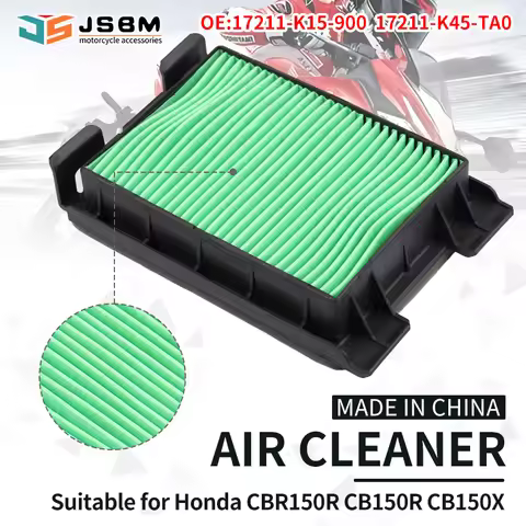 JSBM Motorcycle Intake Air Filter Cleaner For Honda CBR150R K45 CB150R K15 2012 2013 2014 2015-2021 