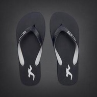 台灣現貨《Hollister Co.》A&amp;F 副牌 男款 Classic Beach Flip Flops 夾腳拖 人字拖 海灘拖鞋【深藍S】