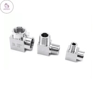 UN M8 M10 M12 M14 M16 M18 M20 Metric Stainless Steel Elbow Pipe Fitting Connector, Female Male Threa