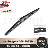 Wiper 12" Rear Wiper Blade For Peugeot 308 308SW T9 SW Estate 2014-2020 2015 2016 2017 2018