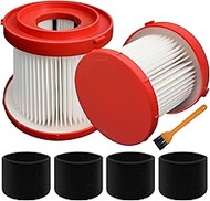 2 Pack 49-90-1900 Wet Dry Vacuum HEPA Filter Replacement Compatible with Milwaukee Vacuum Cordless M