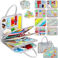 Esjay Busy Board for Toddlers, Busy Book Montessori Toys for 1 2 3 4 Year Old, Sensory Board Buckle 