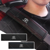 1/2pcs Car Seat Belt Cover Car Shoulder Cushion Logo Pads for Toyota Corolla Yaris Aygo Prius RAV4 C