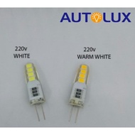 G4 220v Warmwhite LED Halogen Lamp / White 220v