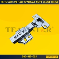 TEAMSTAR X50 Half Overlay 2/8" Soft Close Hinge