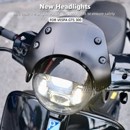 Motorcycle Accessories Light LED Front Headlight Black Chrome Kit For VESPA GTS300 GTS 300 gts300 Gt