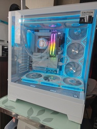 白色 電競主機 電腦主機 技嘉 Z890 AORUS ELITE WIFI7 ICE Intel Ultra 7 265K 喬思伯 TH-360 RO姬 吹雪 32GB GM7000 2TB 華碩 A