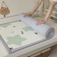 Taiwan Ready Stock Dormitory Digital Printed Cool Soy Mat Mattress Ice Silk Tatami Double Standard S