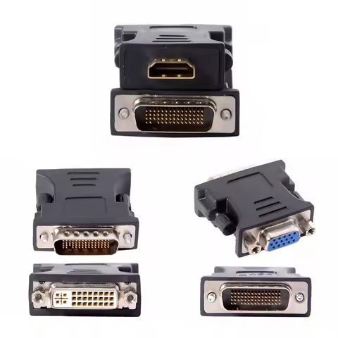 1pcs LFH DMS-59pin Male To DVI 24+5 Female Extension Adapter For PC Graphics Card