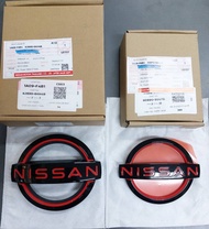 ชุดโลโก้ NISSAN ใหม่ รุ่น PRO-4X หน้ากระจังหน้าและฝาท้าย NISSAN NAVARA PRO-4X 62890-6KH4B 90890-9BU