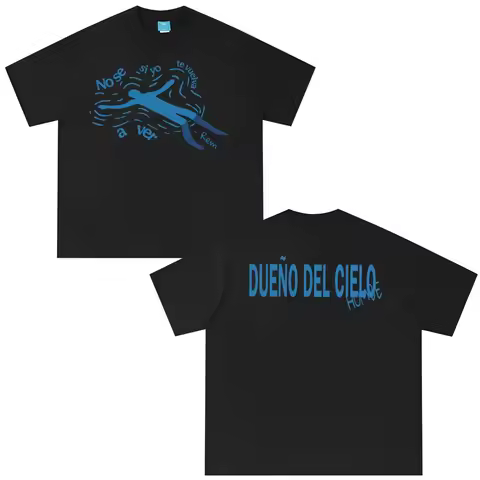 Dueno Del Cielo World Tour 2026 Merch Singer Humbe T-shirts Men Women Casual T Shirt Vintage Fashion