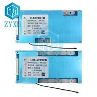 100A 60A 50A BMS 15S 54.8V 48V แบตเตอรี่ Lifepo4มีความสมดุลบอร์ดซ่อมโทรศัพท์มือถือกับการป้องกันอุณหภ