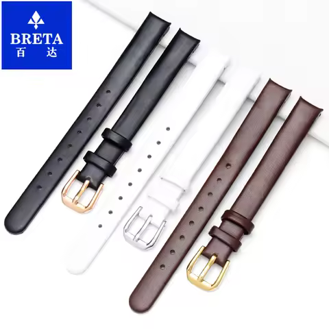 10MM Curved leather strap for Calvin CK watches band K43231 K43232 K43236 Ladies Watch Accessories b