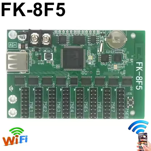 FK-8F5 Wifi Full Color RGB LED Controller USB Asynchronous Control Card Wireless For P10 P6 P5 P4 P3
