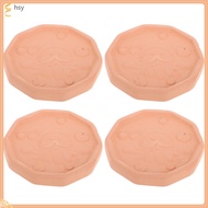 ☕ 4Pcs Reusable Terracotta Brown Sugar Softening Discs Coffee Color Food Storage Keepers