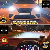 Seat Ibiza Toledo Leon Ateca Arona 6500k White Canbus LED Headlight Foglight Bulb - Error Free H7 H8