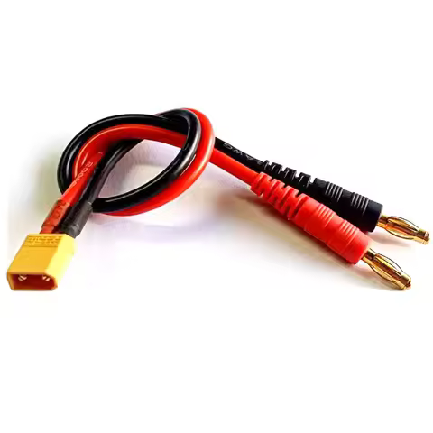 RC Battery Charge XT30 to 4.0mm Banana Plug 16AWG 20cm Cable Connector for RC Helicopter Quadcopter 