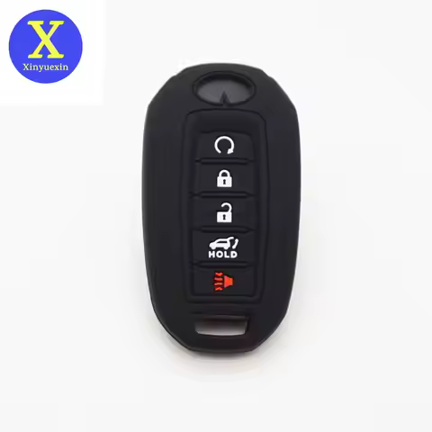 Xinyuexin Silicone Car Key Cover for Infiniti Keyless Entry Remote Rubber Case Shell QX50 QX60 QX80 