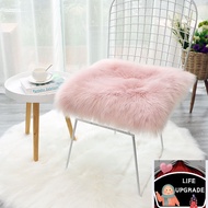 TLHomeFashionToything Round Square Soft Artificial Fur Sheepskin Rug Chair Cover Seat Rug Hairy Wool