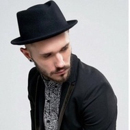 ORIGINAL IMPORTED FEDORA LAKEN HAT MEN'S FEDORA JAZZ HAT STRAPTYPE BEIGE