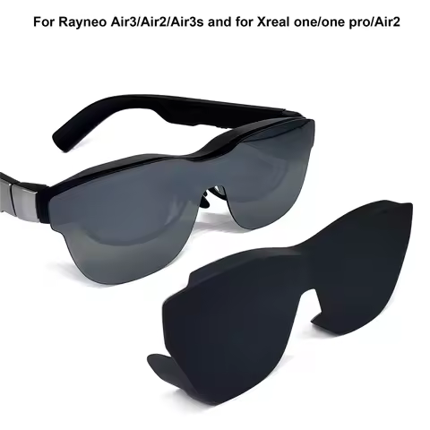 For Rayneo Air3/Air2/Air3s and for Xreal one/one pro/Air2 Black Screen Protector Shade silicone Lens